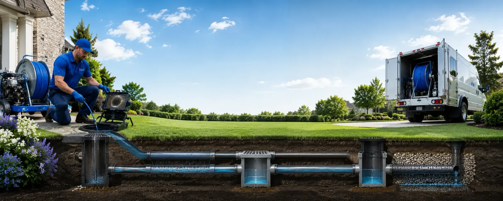 Outdoor drain cleaning information for Stacyville, ME